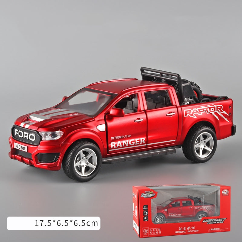 (La cutie) 1:32 Model de mașină din aliaj Ford F350 cu roată de rezervă detașabilă---3846886