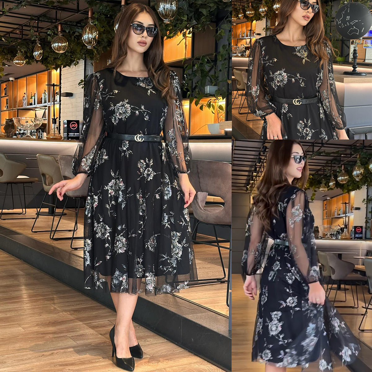 【S-5XL】👗Rochie nouă de vară elegantă din tul floral