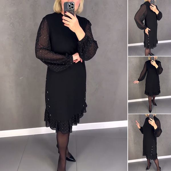 💖💖【S-5XL】🍁🍂Rochie nouă la modă de toamnă și iarnă de înaltă calitate---3844207