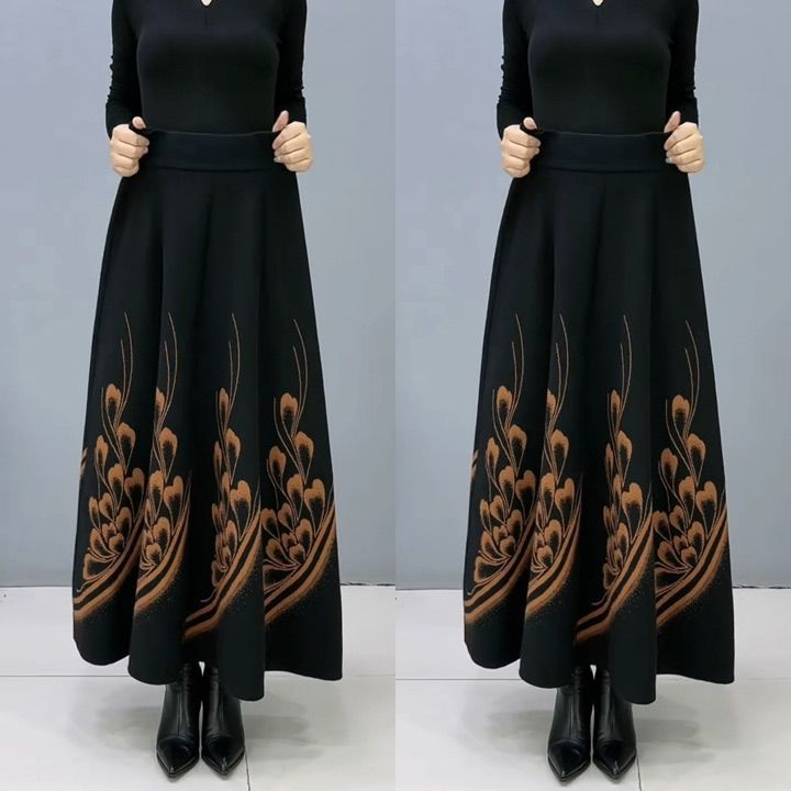 👗🎀【S-3XL】Fusta de lână îngroșată de toamnă și iarnă