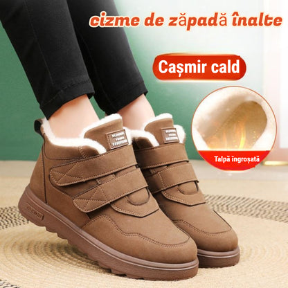 💟【45% OFF】🔥2024 pantofi de iarnă îngroșați noi din bumbac pur cizme de zăpadă damă tălpi anti-alunecare---3822709