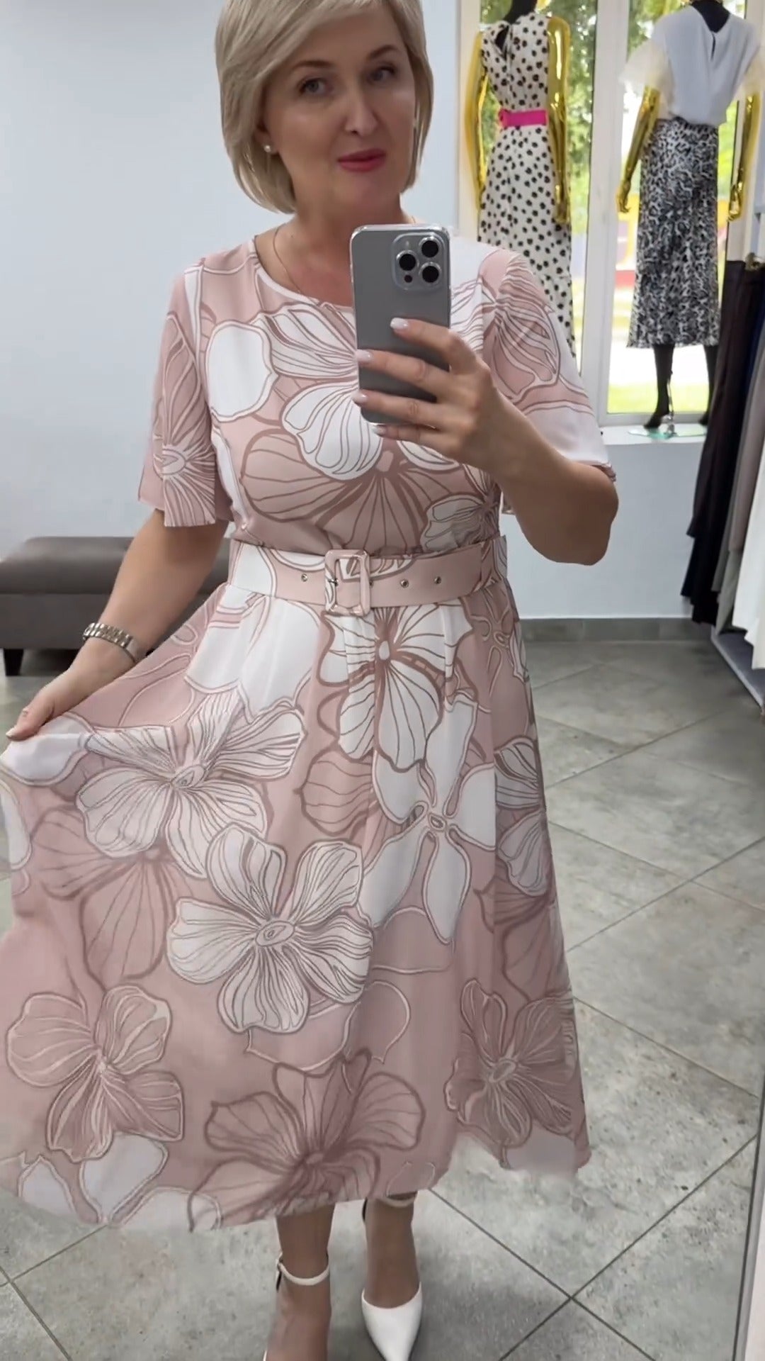 💝【S-5XL】Rochie din sifon la modă și elegantă de înaltă calitate 3679437