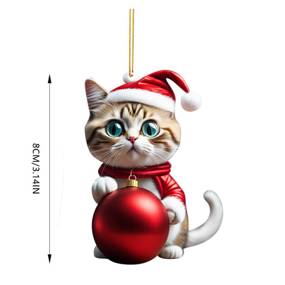 🎄10 buc😻 Ornamente pentru pomul de Crăciun pentru pisicuță. Ornamente pentru pisici suspendate