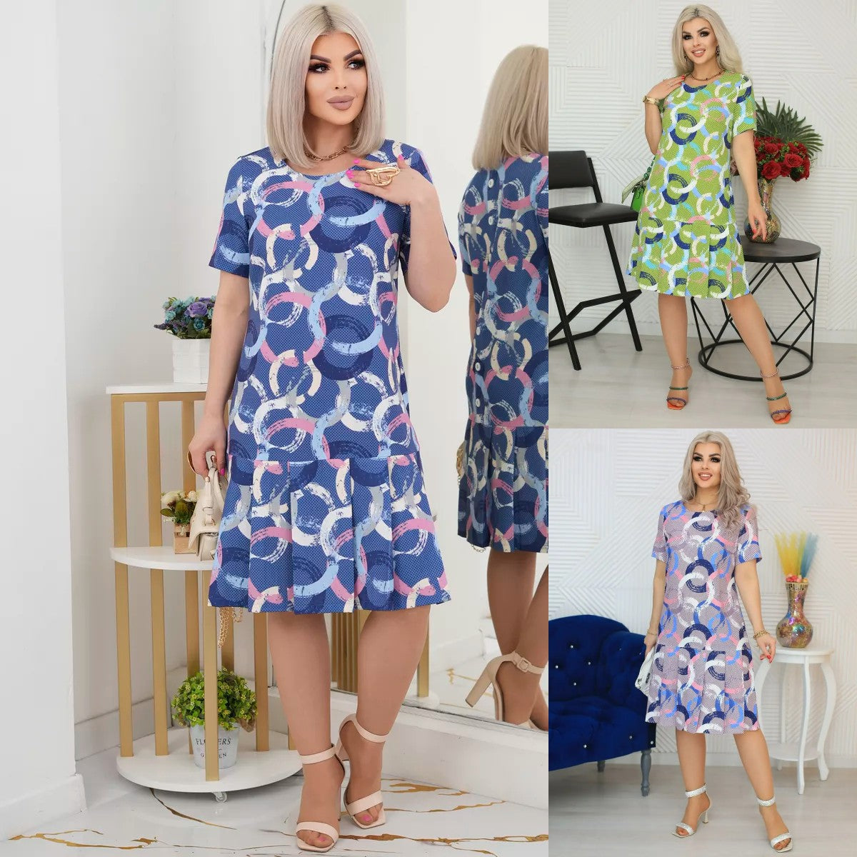 💝【S-5XL】Rochie la modă de înaltă calitate 3674271