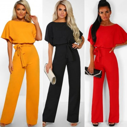 🌸【S-3XL】Eleganță jumpsuit cu șireturi