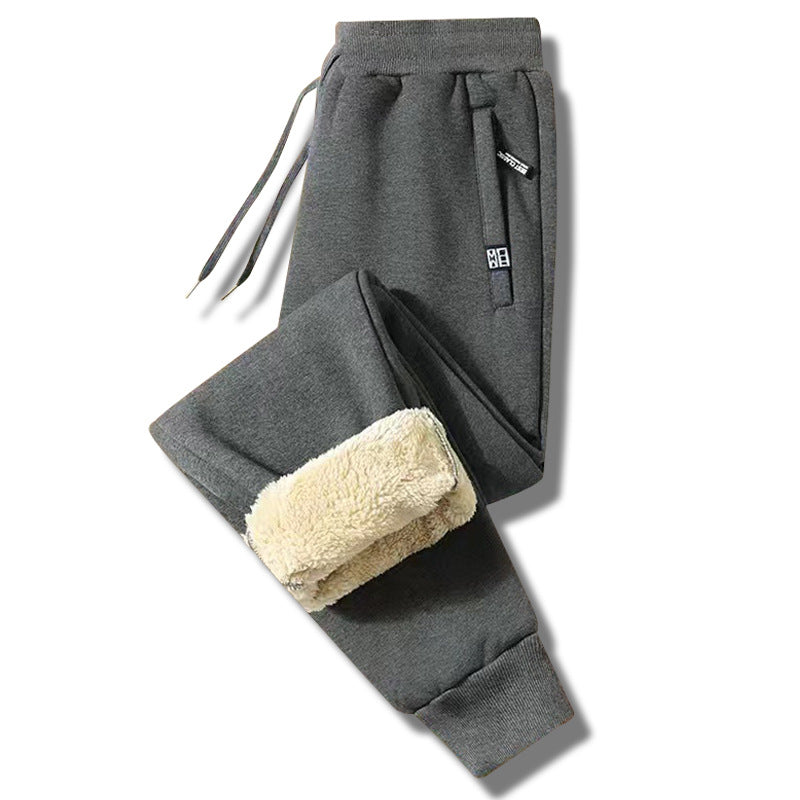 👖【M-5XL】2024 Iarna Bărbați de iarnă Lambswool îngroșat Casual cald Sweatpants cald