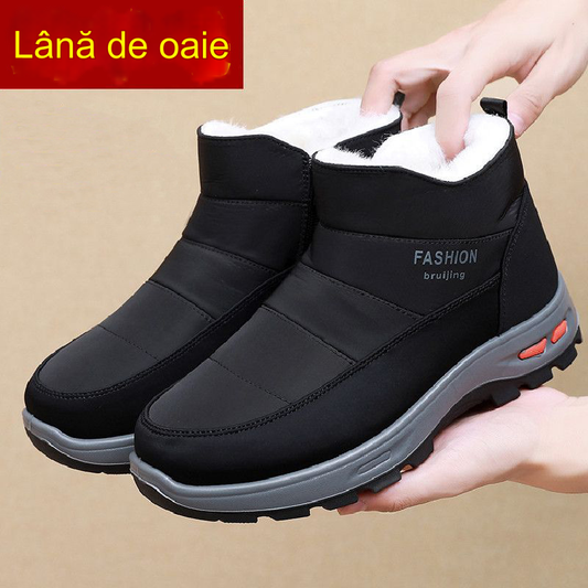 🔥【39-45】👟Pantofi de iarna pentru barbati din bumbac pur lana plus catifea si blana groasa_3826582