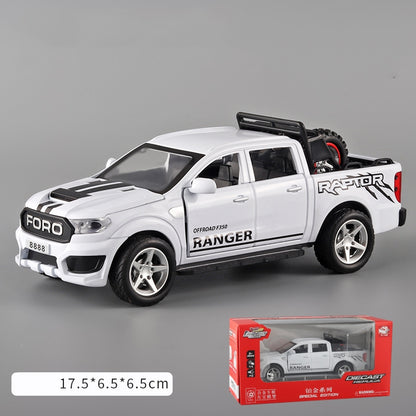 (La cutie) 1:32 Model de mașină din aliaj Ford F350 cu roată de rezervă detașabilă---3846886