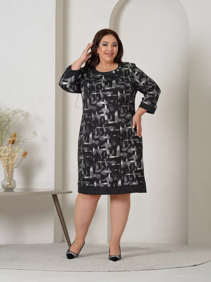 🍑😍【S-5XL】Rochie fermecătoare de toamnă plus