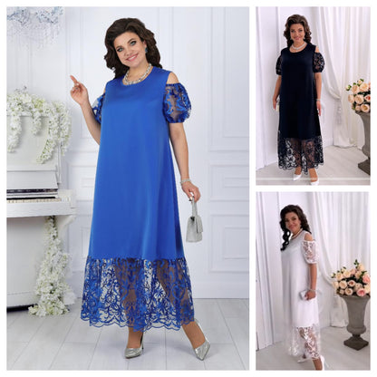 【S-5XL】Rochie elegantă din dantelă mozaic