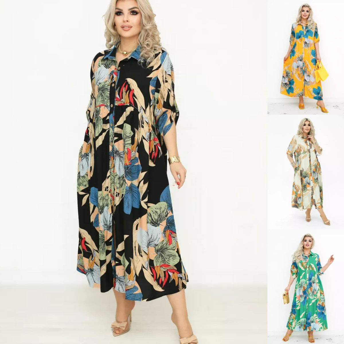 👗【S-5XL】❤️Rochie nouă elegantă de primăvară 2024