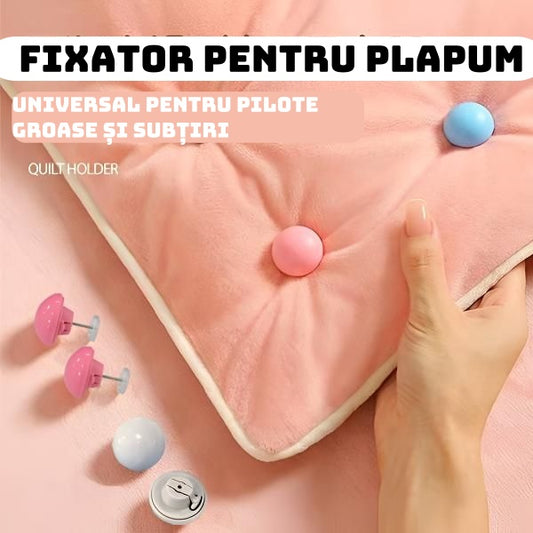 ✨ 【20 buc】Fixator pentru Plapumă - Stabil și Ușor de Utilizat!📍Universal pentru pilote groase și subțiri