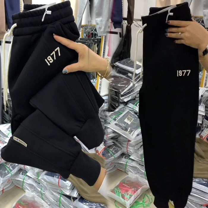 【M-4XL】2024 Pantaloni casual îngroșați din catifea de iarnă