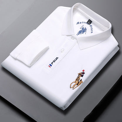 🔥【M-4XL】2024 New Tricou polo cu mânecă lungă pentru bărbați