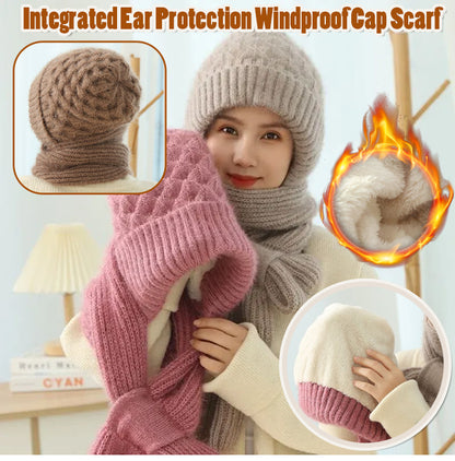 🎄🎄 VÂNZĂRI DE CRĂCIUN -45% OFF - Protecție integrată a urechilor de protecție a urechilor Șapcă Windproof Scarf