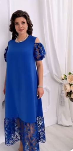 【S-5XL】Rochie elegantă din dantelă mozaic