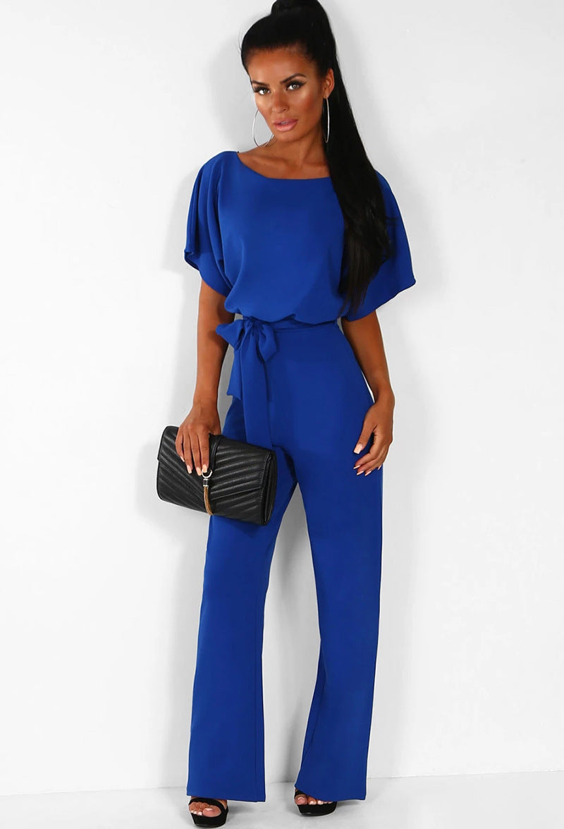 🌸【S-3XL】Eleganță jumpsuit cu șireturi