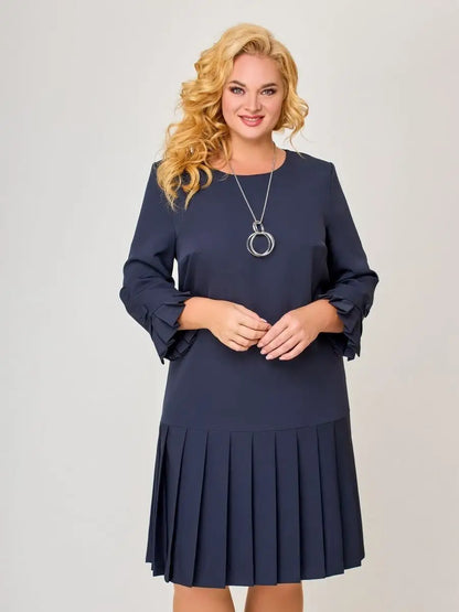 💌【S-5XL】👗 Iarna 2024, noua moda rochie eleganta retro plisata de inalta calitate