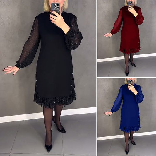 💖💖【S-5XL】🍁🍂Rochie nouă la modă de toamnă și iarnă de înaltă calitate--3842665