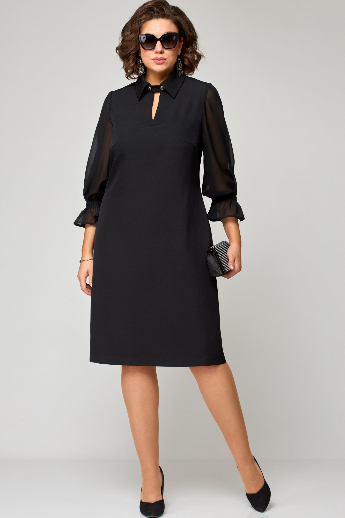 【S-5XL】👗Noua rochie confortabilă de culoare solidă