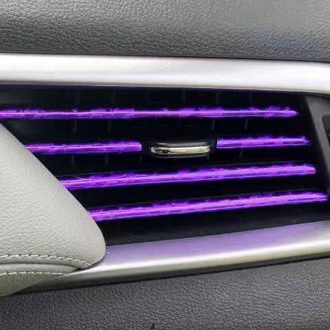 【10 benzi】Bandă decorativă pentru evacuare auto🚗Bandă luminoasă galvanizată în formă de U🌈Modificare interioară