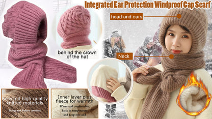 🎄🎄 VÂNZĂRI DE CRĂCIUN -45% OFF - Protecție integrată a urechilor de protecție a urechilor Șapcă Windproof Scarf