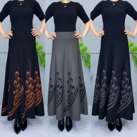 👗🎀【S-3XL】Fusta de lână îngroșată de toamnă și iarnă