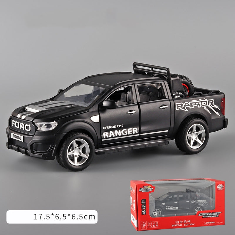 (La cutie) 1:32 Model de mașină din aliaj Ford F350 cu roată de rezervă detașabilă---3846886