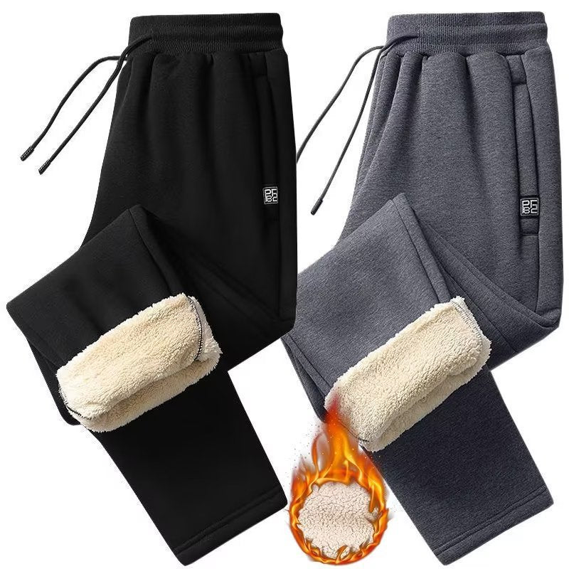 👖【M-5XL】2024 Iarna Bărbați de iarnă Lambswool îngroșat Casual cald Sweatpants cald