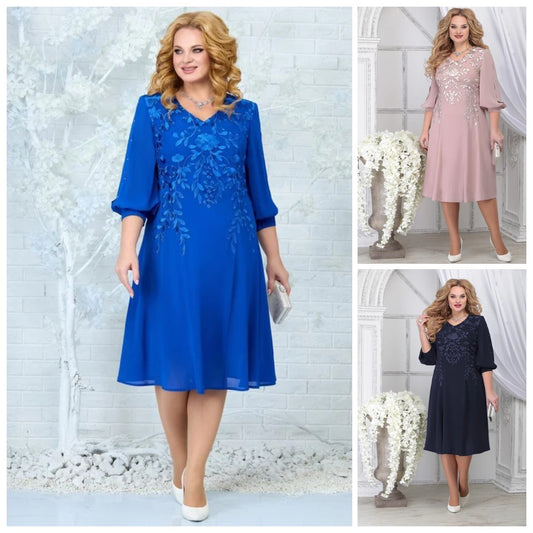 👗【S-3XL】Rochie cu temperament elegant, confortabilă și de înaltă calitate.