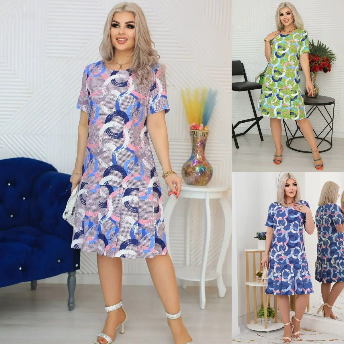 💝【S-5XL】Rochie la modă de înaltă calitate 3674271