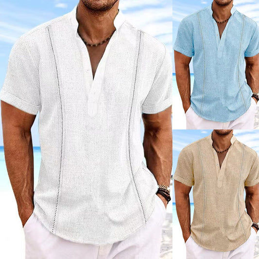 【S-3XL】😎☀️2024 Cămașă casual din bumbac de resort pentru bărbați