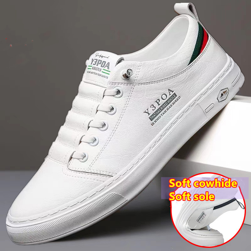 [39-44]New Soft piele de vacă moale din piele Casual Board Shoes