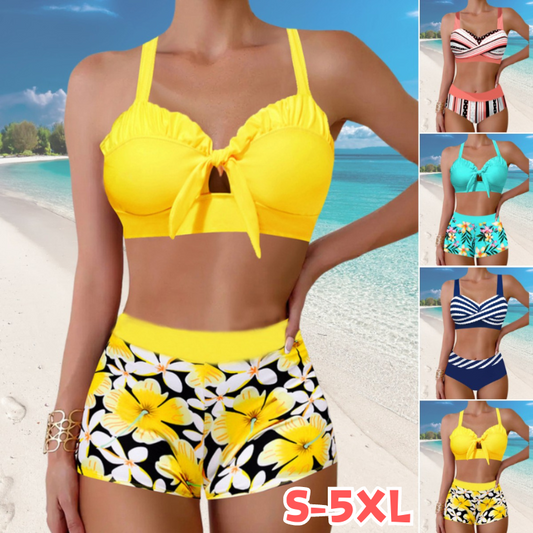 👙🌴Noul bikini sexy la modă, adunat și cu uscare rapidă, multicolor opțional