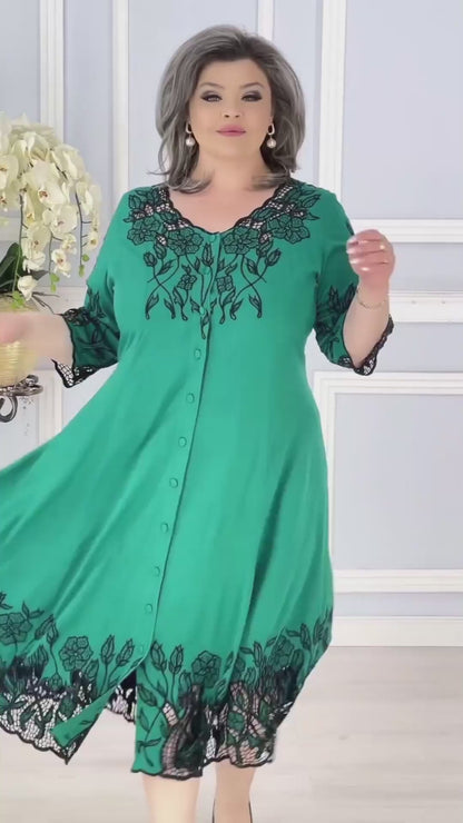 【S-5XL】🔥🥰2024 Rochie Multicolor Simplu Plus Size